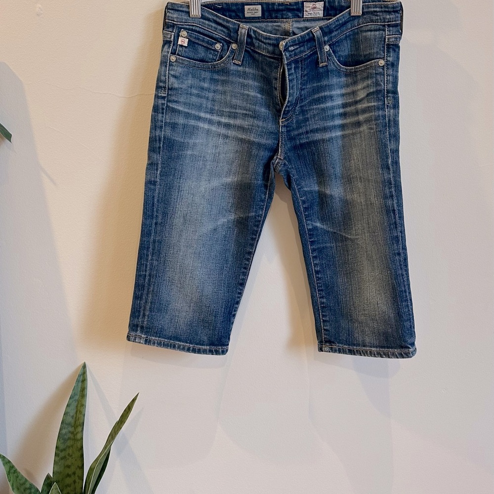 AG Malibu Blue Denim Bermuda Shorts size 27